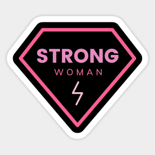 strong woman Sticker